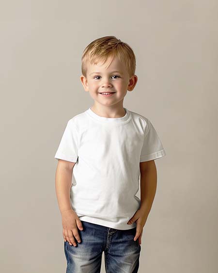 Crew neck T-shirt for children