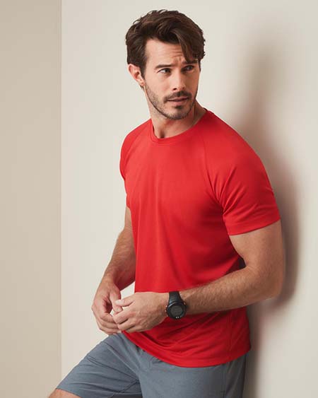 Camiseta con cuello redondo para hombres