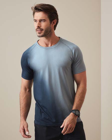 Camiseta de cuello redondo para hombres