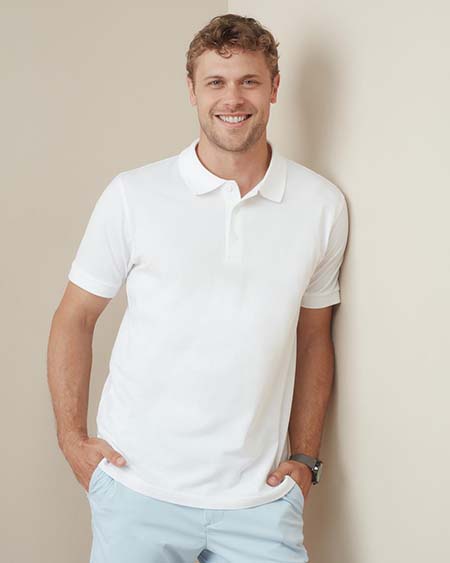 Polo con manga corta para hombres