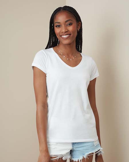 V-neck T-shirt for women