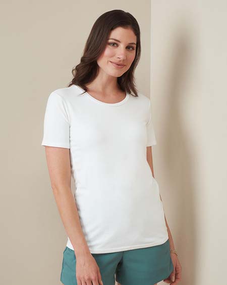 Rundhals-T-Shirt für Damen